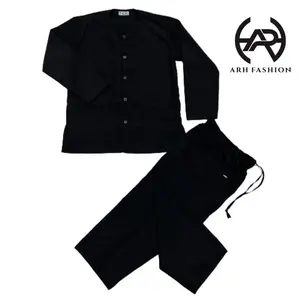 Setelan Pangsi Dewasa Hitam Polos Silat | Adat ARHFASHIONV2