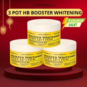 3X250gr HB Booster Whitening Whitebella body lotion