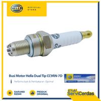 Gambar Busi Motor Yamaha Mio M3 (2015-2017) Hella Dual Tip CC9RN-7D Bundling Bohlam Motor HS1 12V 35/35W PX43T - Lampu Motor dari Hella Indonesia Official Store Kota Administrasi Jakarta Pusat 3 Tokopedia