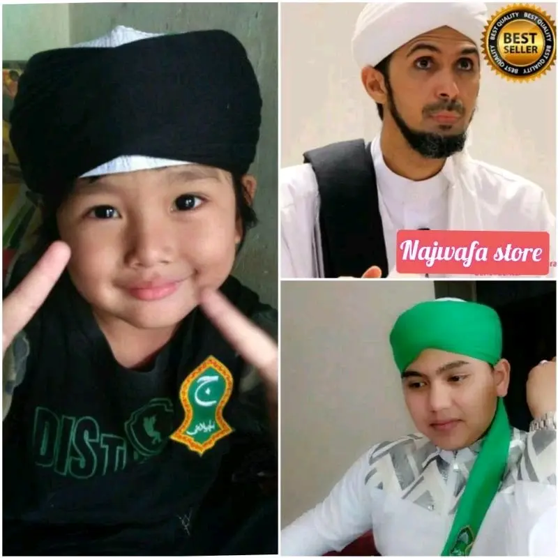 sorban imamah 4 meter,khusus untuk imamah instan tanpa harus repot mengecilkan lagi Katun Muslim Nyaman 5