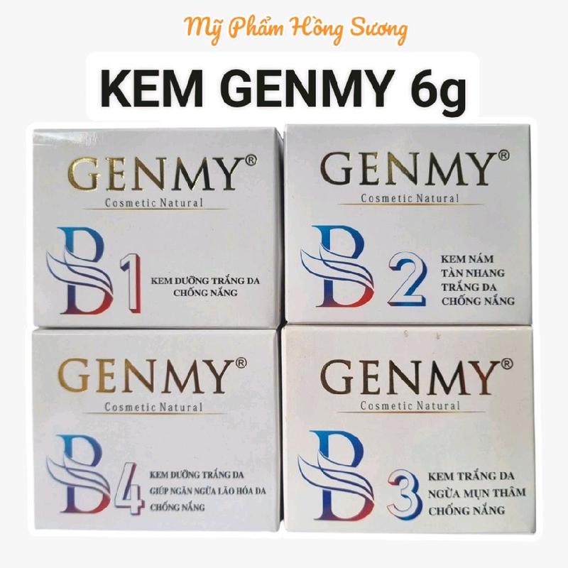  Kem Genmy B1 B2 B3 B4 6g cỡ nhỏ giúp dưỡng trắng da 