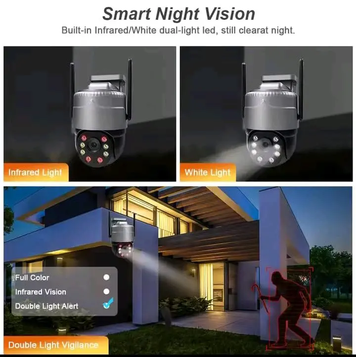 CCTV 4G SIM CARD HOME SURVEILANCE AUTO TRACKING COLOR NIGHT VISION TWO WAY AUDIO OUTDOOR CAMERA FULL HD 3