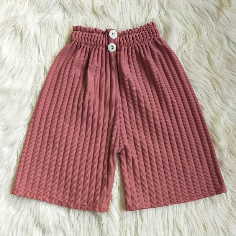 Hotpants Anak Perempuan Bahan Knit Usia 4-12 tahun Celana Fashion Kulot Pendek Santai 1