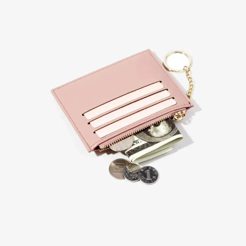 Dompet Kartu Wanita Terpopuler Desain Minimalis Multi Slot Trendy & Stylish Hitam Kulit 3