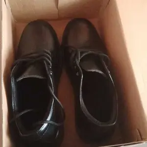 Sepatu pdh pria Formal dinas kerja Polri-TNI security satpam guru kuliah paskibra hitam mengkilap Doof Kantoran Pesta Pantofel Shoes