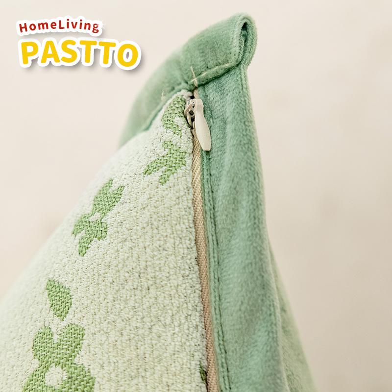 Product Introduction of 45x45 Green Pillow Cushion Cover Nordic Style Square Jacquard Throw Pillow Case Suitable for Decoration Home Living Room Sofa Bed 45x45cm 35
