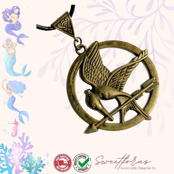 Gambar Kalung Hunger Games | Mocking Jay Big Pendant Vintage Necklace dari Sweetforus Kab. Blitar Tokopedia