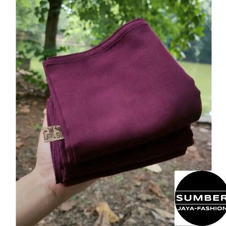 COD-Best Seller//hijab Segi Empat Paris jadul VARISHA ORI Muslim Nyaman Kerudung Wanita Cantik Tebal Brown Voal Hitam