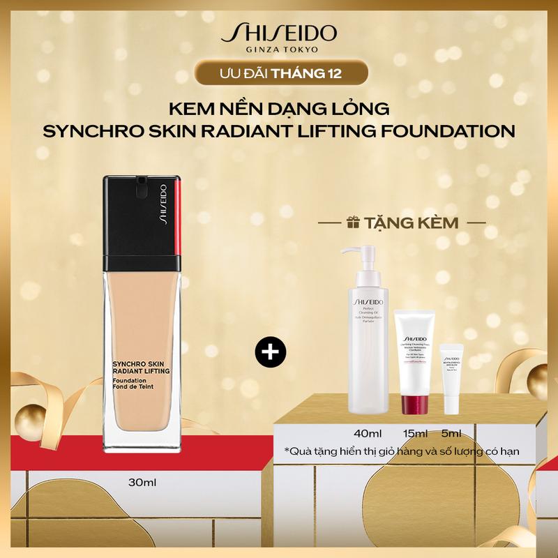   DUY NHẤT TRÊN LIVESTREAM  - Kem nền dạng lỏng Shiseido Synchro Skin Radiant Lifting Foundation 30ml 