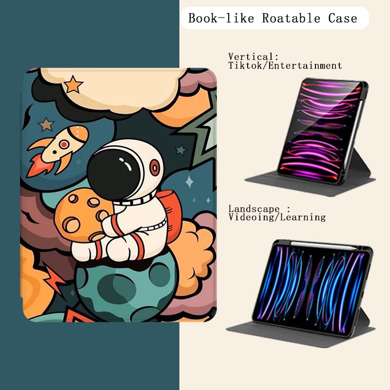 New 360 Rotating Case For Redmi Pad2 11"2025  SE 11" POCO Pad Pro12.1"/For Xiaomi 6s Pro-12.4" / For Huawei MatePad Air 11.5" 11.5" 23/24 SE 10.4" T10/T10S / For Samsung Galaxy Tab A9+ 11" A9 8.7" S7/S8 Plus 12.4" S9 Plus 12.4" S6 lite 10.4"