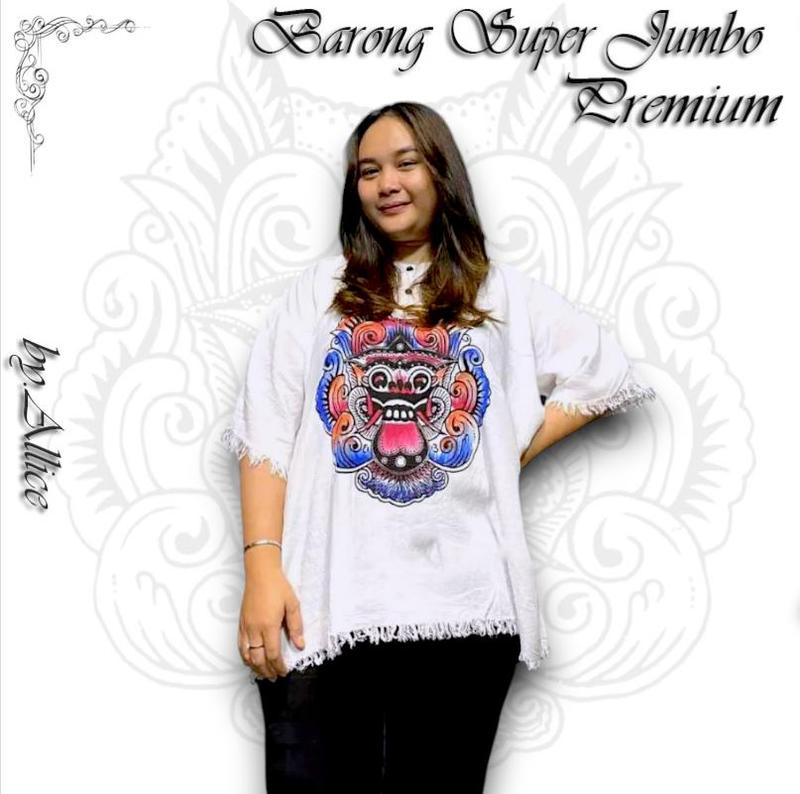 Baju Barong Super JUMBO - Muat Sampai BB 105kg - Kaos Barong Santai - Atasab Pria Wanita Katun Rayon 1