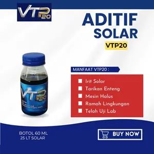 Aditif Bio Solar Diesel VTP20 60ml – Anti Asap Hitam & Penghemat Solar Mesin Truk Pickup Mobil Genset
