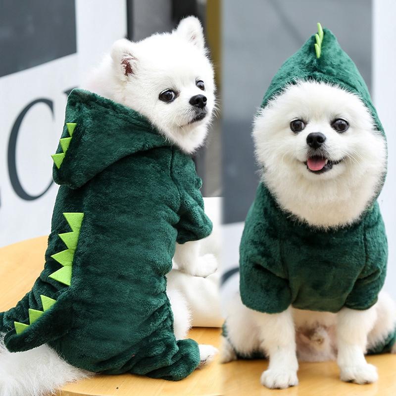 Product Introduction of Small and medium-sized cats and dogs clothes cat clothing four-legged cotton clothes cartoon transformation clothes 2