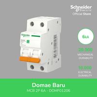 Gambar Schneider Electric NEW DOMAE MCB 6A 2P - DOMF01206 - Schneider Electric NEW DOMAE MCB 6A 2P - DOMF01206 dari Schneider Electric Indonesia Kab. Bekasi 3 Tokopedia
