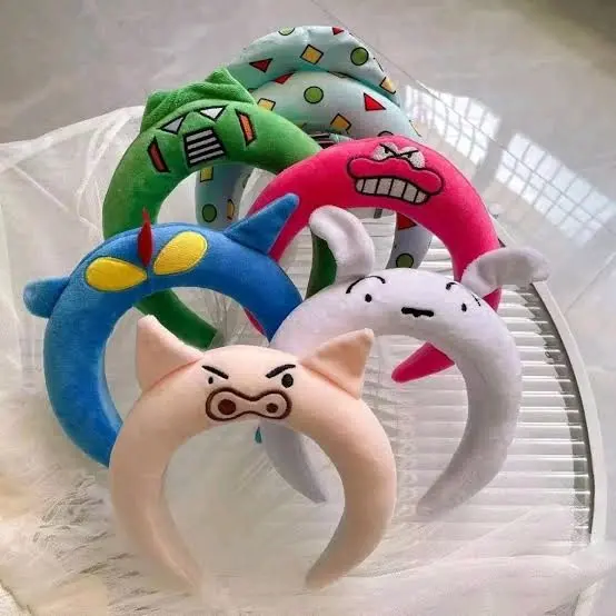 [READY] BANDO SHINCHAN VIRAL DOUYIN / CRAYON SHINCHAN BURI BURI ZAEMON PAHLAWAN BERTOPENG KOMIK WIBU SHIRO KARTUN ANAK WANITA AKSESORIS JEPIT RAMBUT PONI VIRAL TIKTOK LUCU