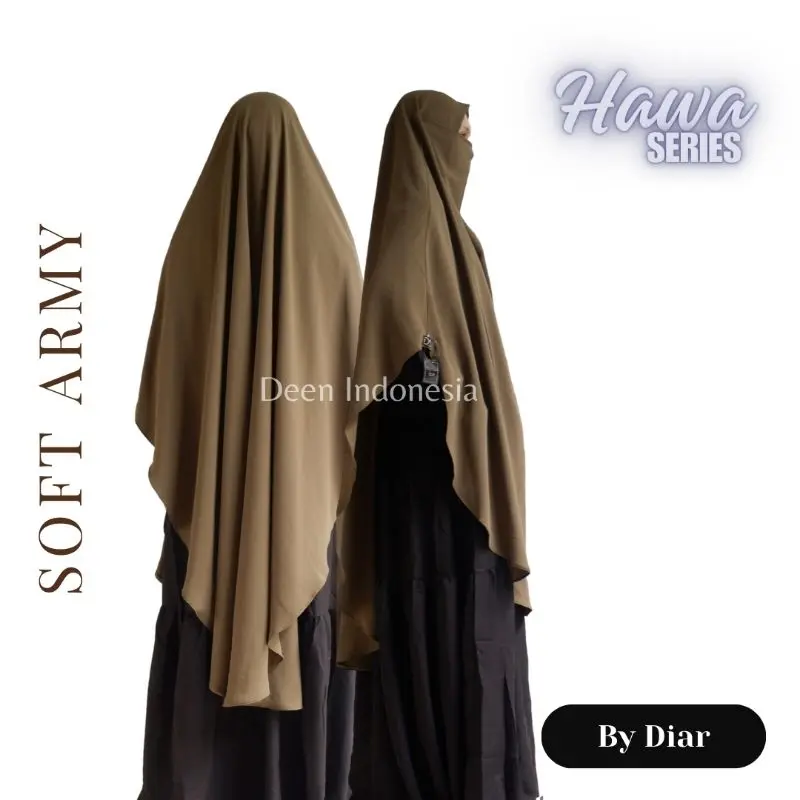 DIAR HAWA SERIES FK- FRENCH KHIMAR INSTAN KARET PREMIUM JUMBO LONG OVAL INSTANT KHIMAR HIJAB JILBAB KERUDUNG SYAR'I BAHAN PREMIUM 8
