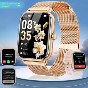 Reloj Inteligente de Pantalla Táctil, 1 Pieza Reloj de Fitness con Función de Llamada, Reloj Inteligente Multifuncional para Hombres y Mujeres