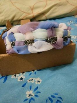 Product Review of [VELMORRA] Headband Nollan Kepang Bando Korea Payet Mutiara from a**a 0