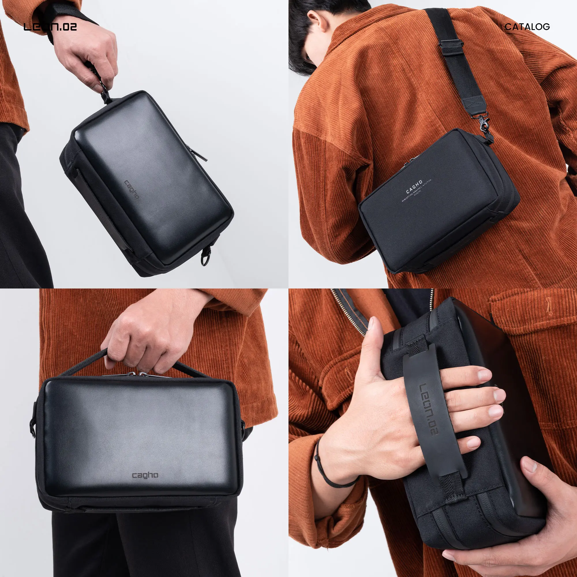 CAGHO I Leon 0.2 I Slingbag I Handbag l Clutch I Tas Selempang Eksklusif I Tahan Air Tahan Bara Api