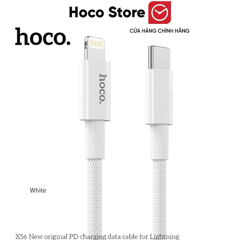  Cáp Sạc Nhanh 20W Hoco X56 iPhone 8   X   XS   XSmax   11   12   13   14 Series Chân Type-C To Lightning Cáp Bện Dù Bền Bỉ Chống Rối  Chống Gẫy Gập - Cáp Sạc X56 Chính Hãng Hoco,BH 12 Tháng. Sạc Điện Thoại Phụ Kiện 