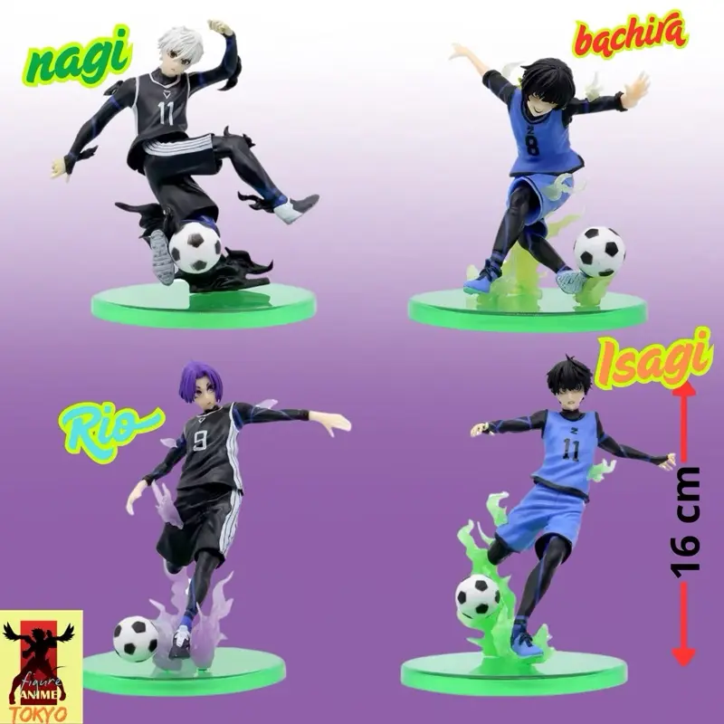 action figure Blulock nagi,bachira,isagi dan Reo