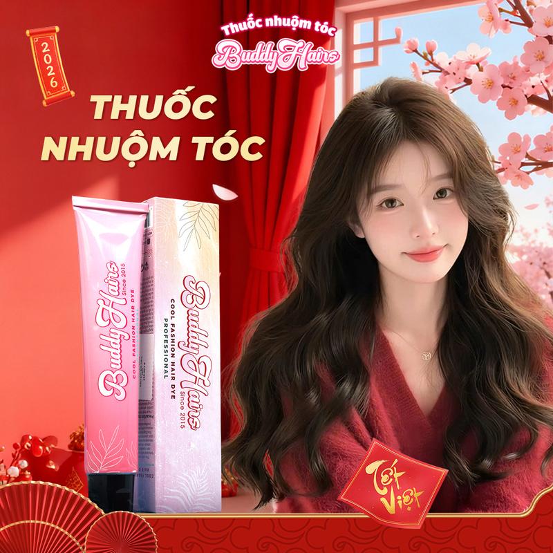 Thuốc nhuộm tóc tại nhà Buddyhairs best seller không cần tẩy