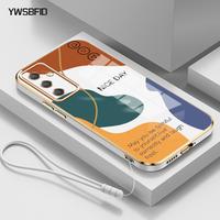 Gambar YWSBFID Casing Hp untuk Samsung Galaxy A24 4G A34 5G Case Pola Beruntung kasing Pelapisan Samping Lanyard Silikon Softcase Casing - Gaya1, Samsung A24 dari YWSBFID MALL Kab. Tangerang 4 Tokopedia