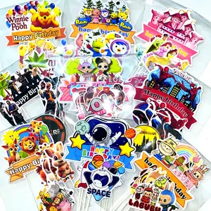 Toper kue karakter / toper cake murah / hiasan kue ulang tahun / decorasi cake nasi tumpeng / hiasan kue tusuk murah