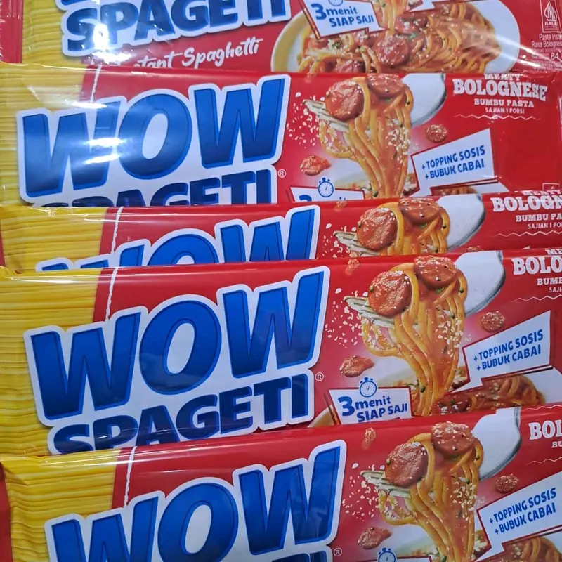 WOW SPAGETY SIAP SAJI RASA MANTAP HARGA EKONOMIS RP,4000 4