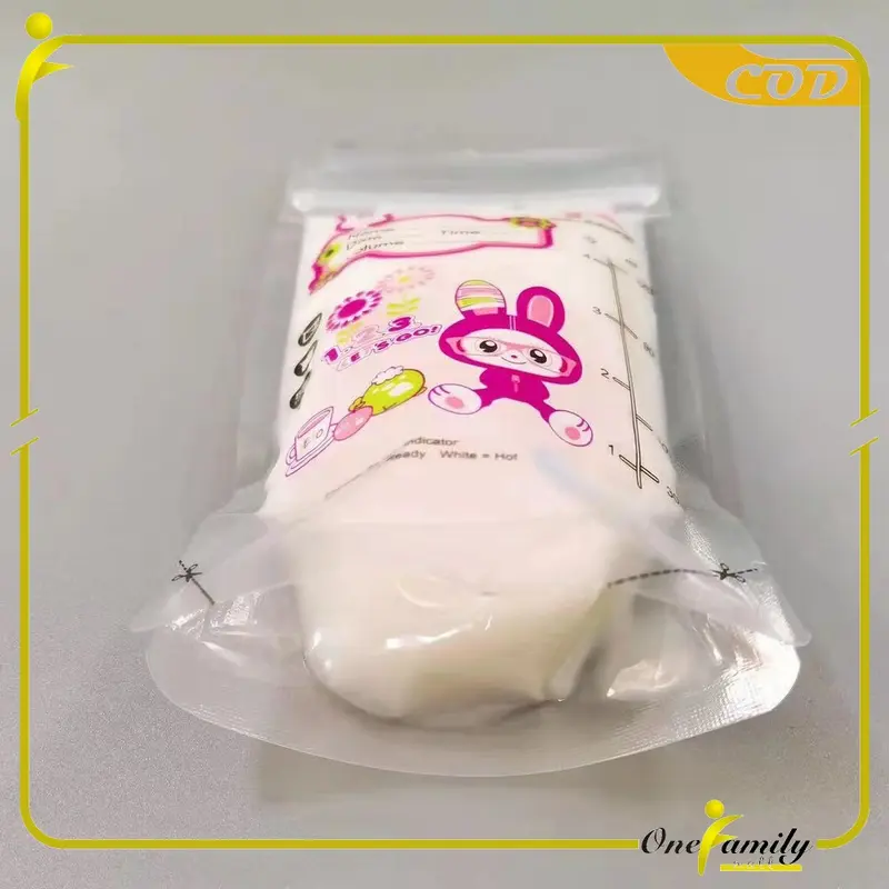 OFM C264 Kantong Asi 120ml Isi 30 dengan SENSOR TERMAL Plastik Asi Tas Penyimpanan ASI BEBAS BPA 2