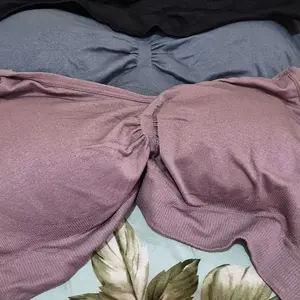 ANGEL MOMMY 3pcs Nursing Bra Busa Menyusui Bra Menyusui Jumbo Kancing Depan Bra Busui Tanpa Kawat Bh Hamil Bahan Katun 937