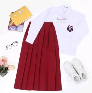 SETELAN SERAGAM SEKOLAH SD/MI ANAK PEREMPUAN LENGAN PANJANG