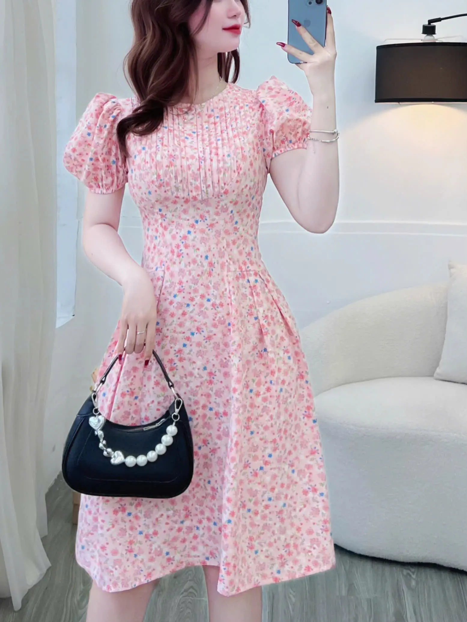 Đầm Hoa Xinh Thiết Kế TutuStore - Mã D570
