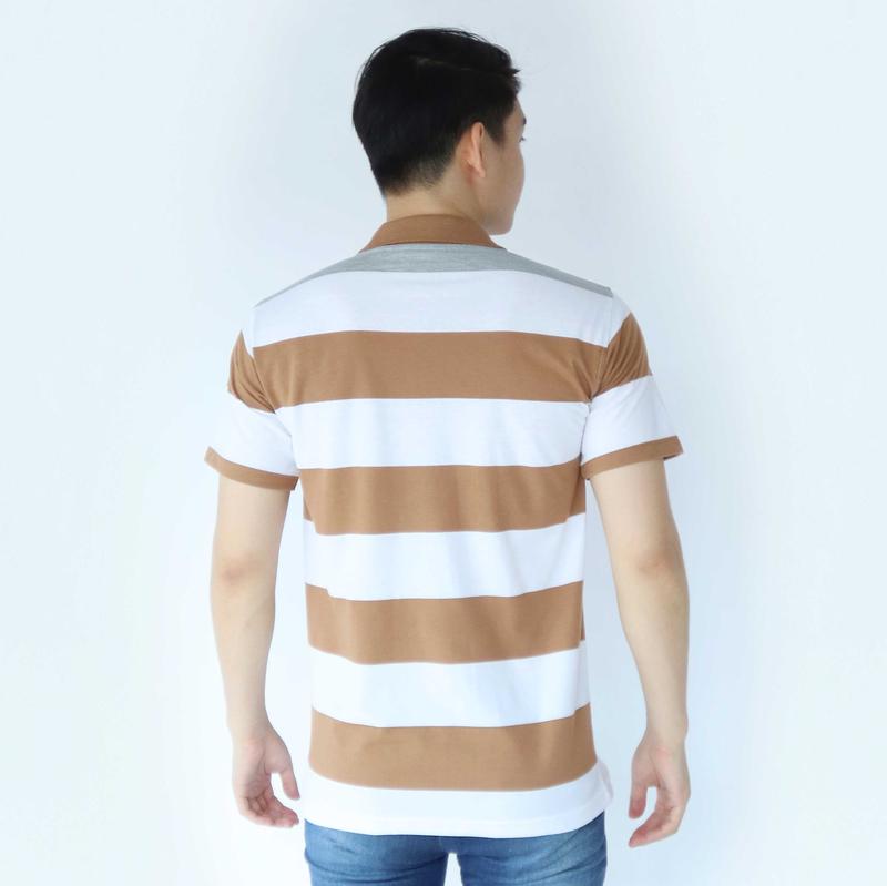 Product Introduction of liso wear - Kaos Kerah Pria - Atasan Baju Kaos Polo Distro Stripe Balok Lengan Pendek 3