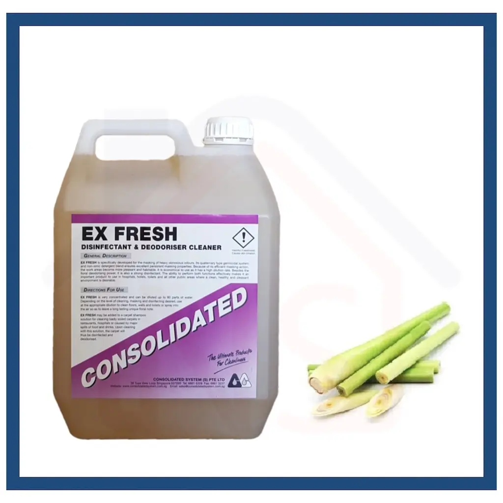 5L Lemongrass Multipurpose Floor Cleaner with Disinfectant - Marble Parquet Tiles Cleaning