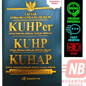 Terbaru 3 Kitab Undang Undang Hukum KUHPer KUHP (2023) KUHAP (2025) Kalaf Cover