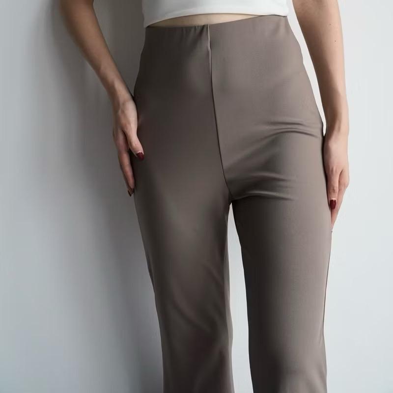 Outfitone - Celana Panjang Highwaist Flare Pants - Highwaist Kulot Cutbray Wanita 9