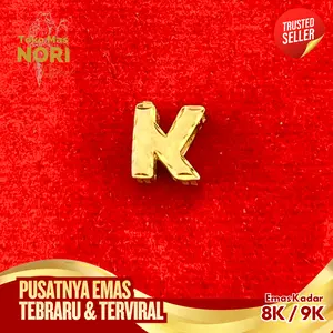 LIONTIN ABJAD K INISIAL NAMA - EMAS 8K - TOKO MAS NORI OFFICIAL