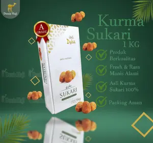 Kurma Raja Sukari 1Kg Kurma Basah Sukari Dus NR Al Qassem Al Qossem