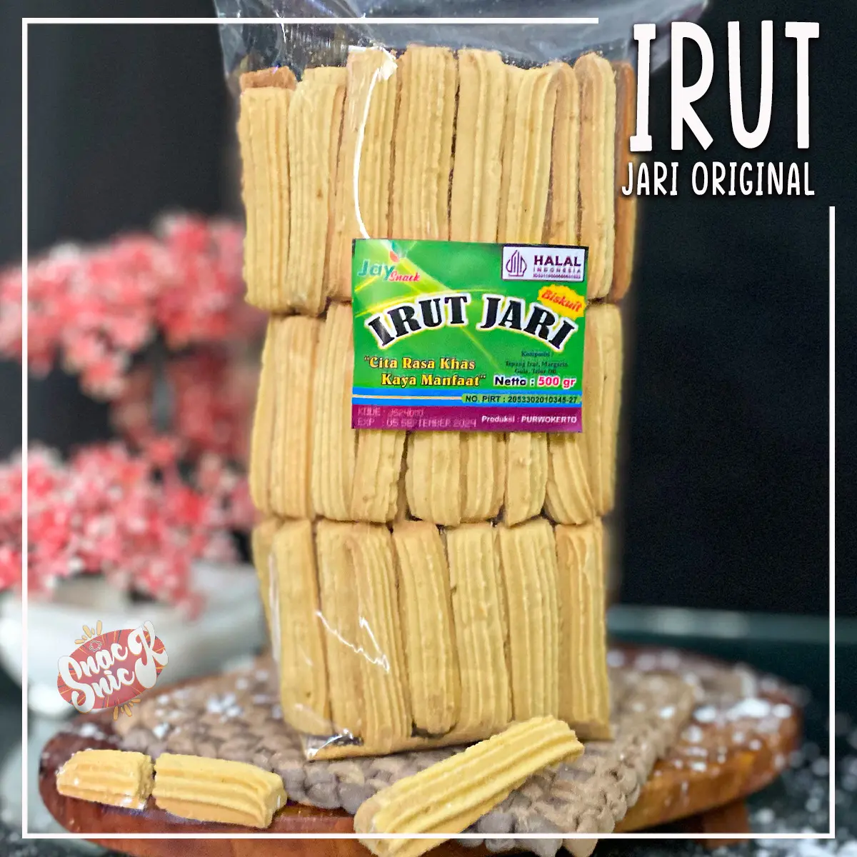 Kue Irut jari kaya manfaat untuk meredakan magh terbuat dari tepung angkrik