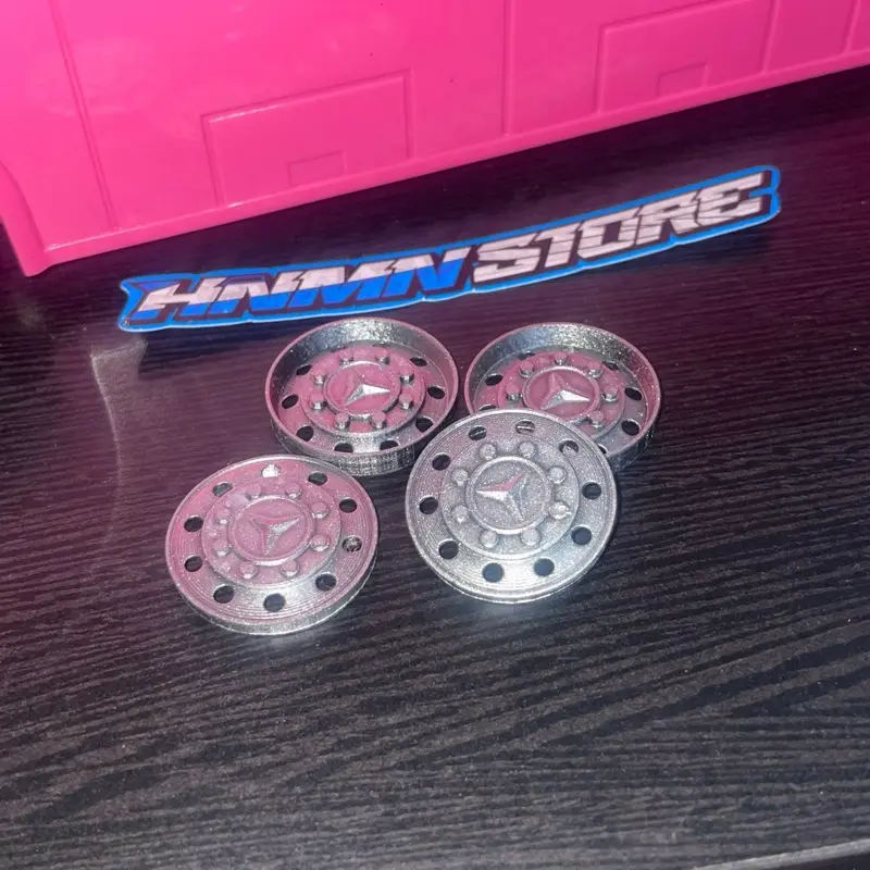 Velg Wheel dop logo merce untuk bus miniatur RKC Toy