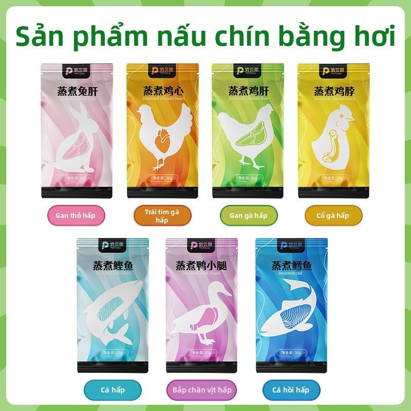 Thức ăn vặt cho mèo và chó: gan gà, gan thỏ, tim gà, thịt vịt, cá; giúp tăng…