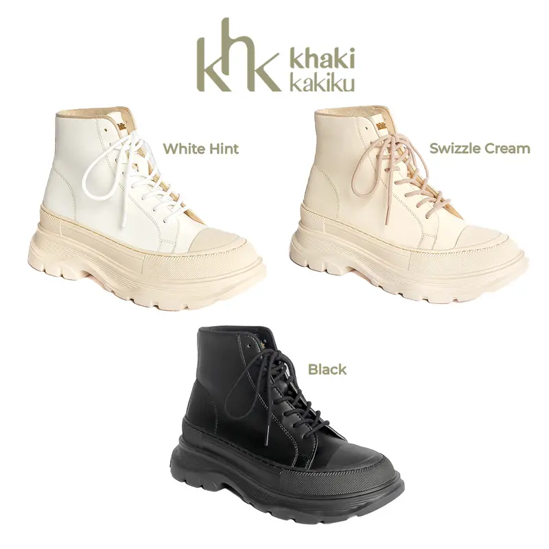 KHK by Khakikakiku Jenna Swizzle Cream Boots 5