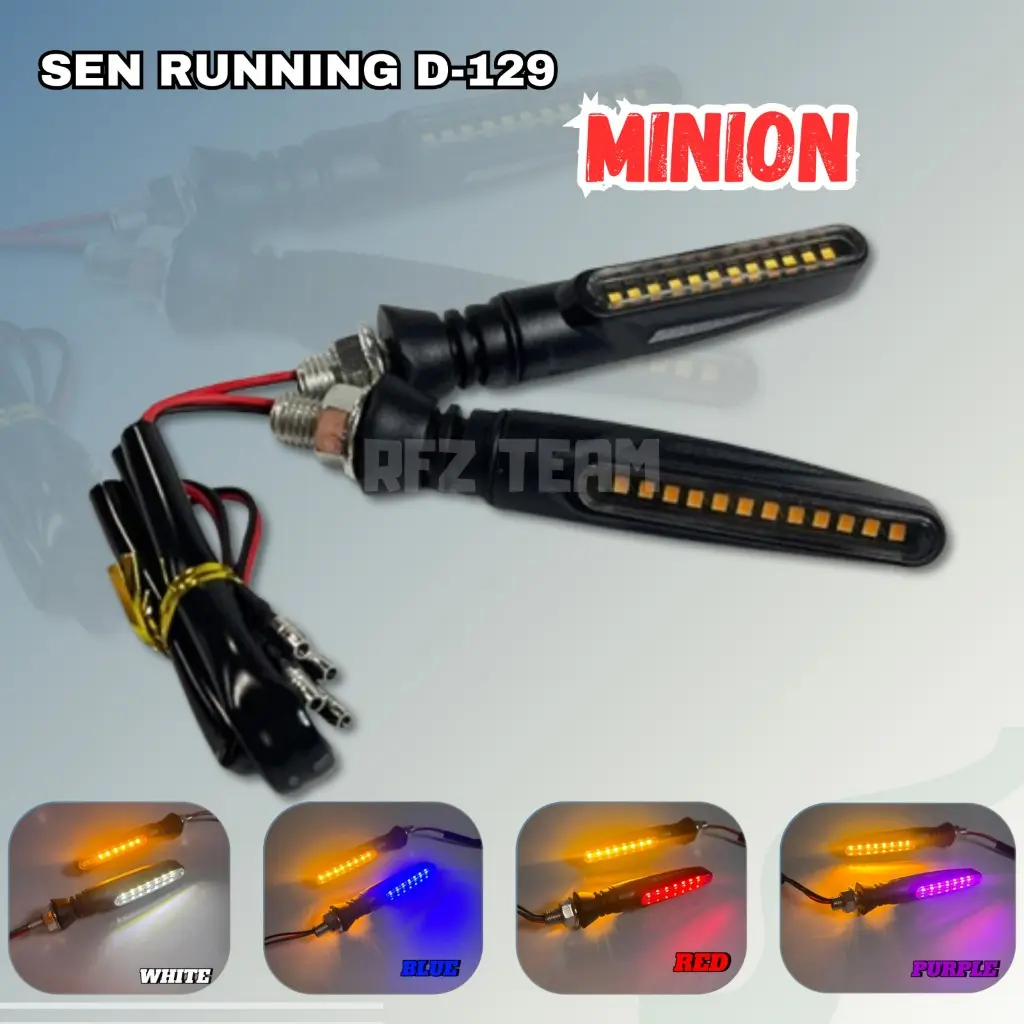 Lampu sen led DRL 2 warna running universal 12v kode d-129 Car