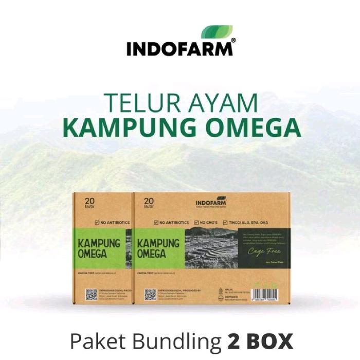 Gambar BUNDLE 2 KOTAK TELUR AYAM KAMPUNG OMEGA dari INDOFARM JAKARTA SELATAN Kota Administrasi Jakarta Selatan Tokopedia