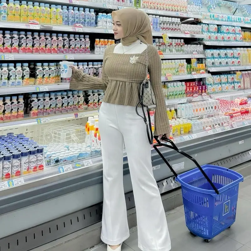 Celana Kulot Skuba Cutbray Highwaist VOL 1 Scuba 1
