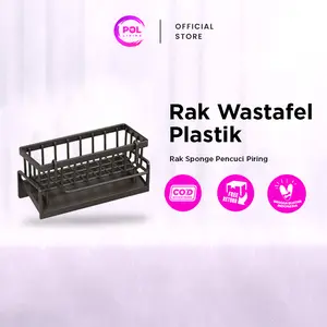 [POL] COD Rak Cuci Piring Plastik | Rak Pengering Sponge | Rak Dapur Rak Wastafel