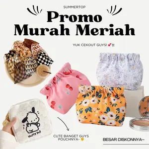 PROMO Tas Pouch Mini Small Serbaguna Multi-Fungsi Tas Makeup Serbaguna Cantik Minimalis Sehari-hari Multifungsi Praktis Fashion Jepang Style