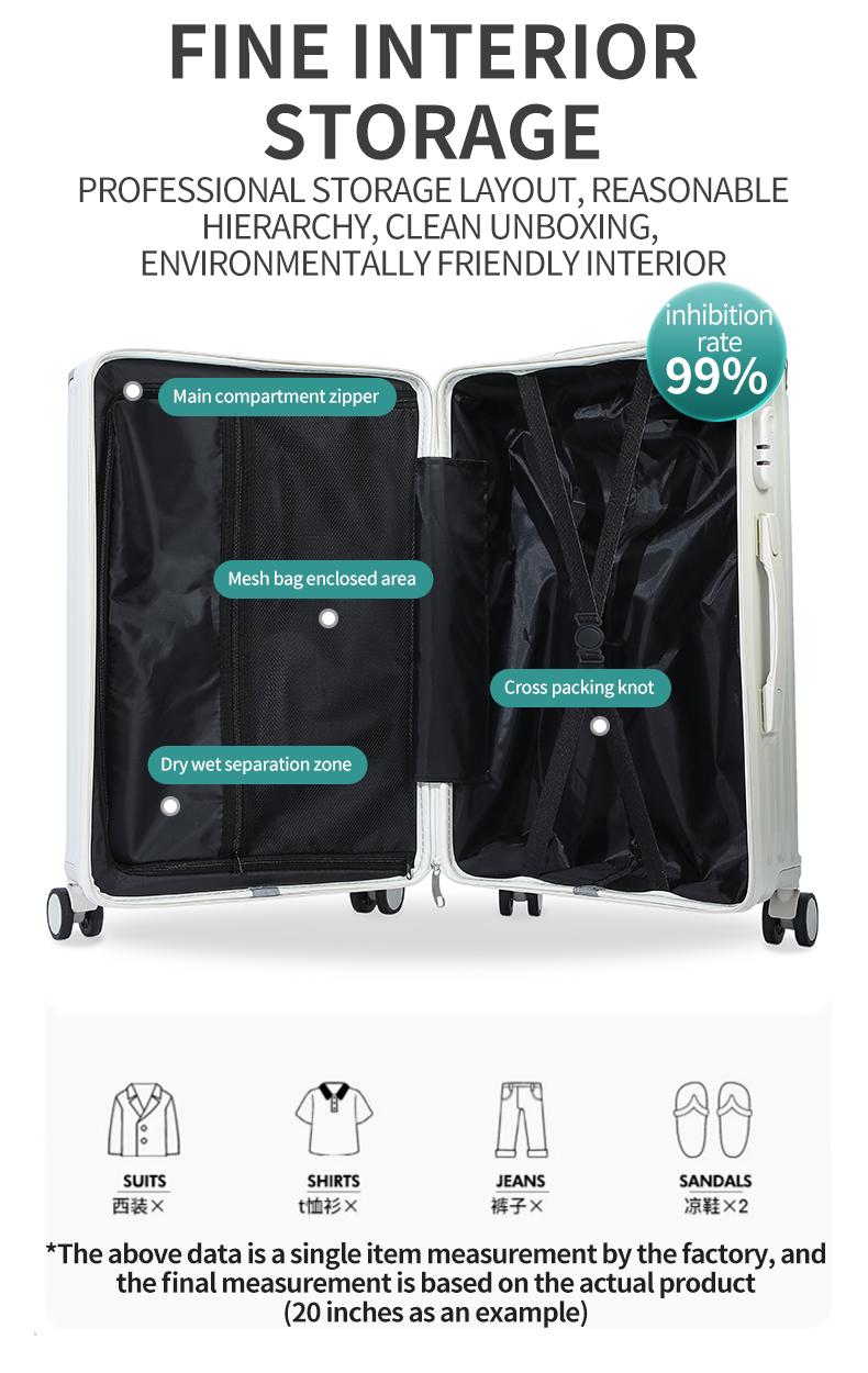 998 High-Fashion Bestseller Luggage: Combination Lock Carry-On Suitcase, Travel Case, Hard-Shell Trolley