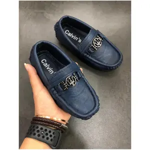 Sepatu pantofel anak laki-laki import calvin's kulit